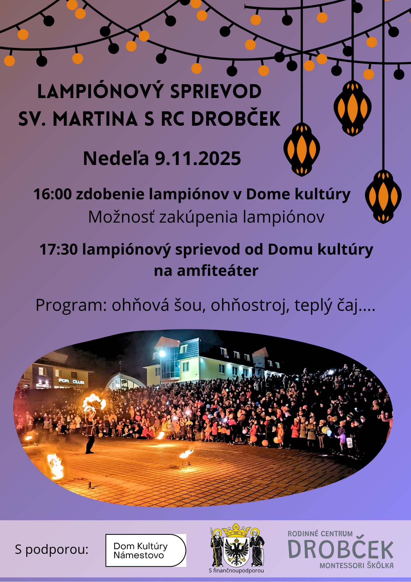 Lampiónový sprievod sv. Martina v Námestove