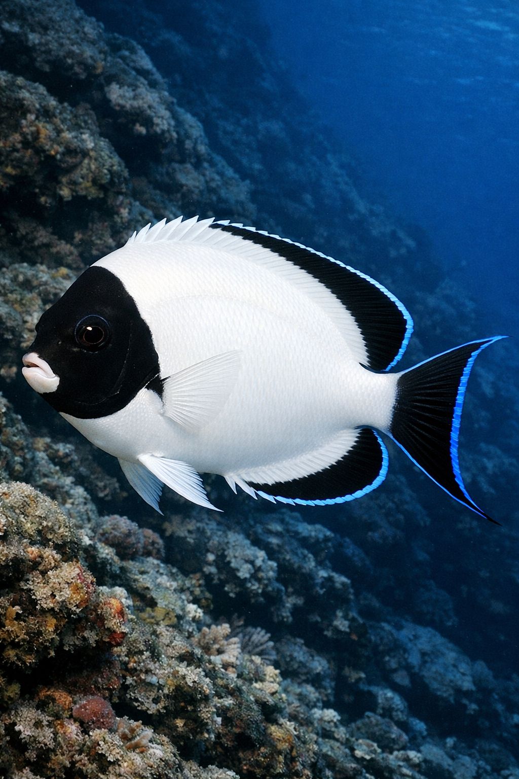 M - Masked Angelfish (Genicanthus personatus), The Silent Face of the ...