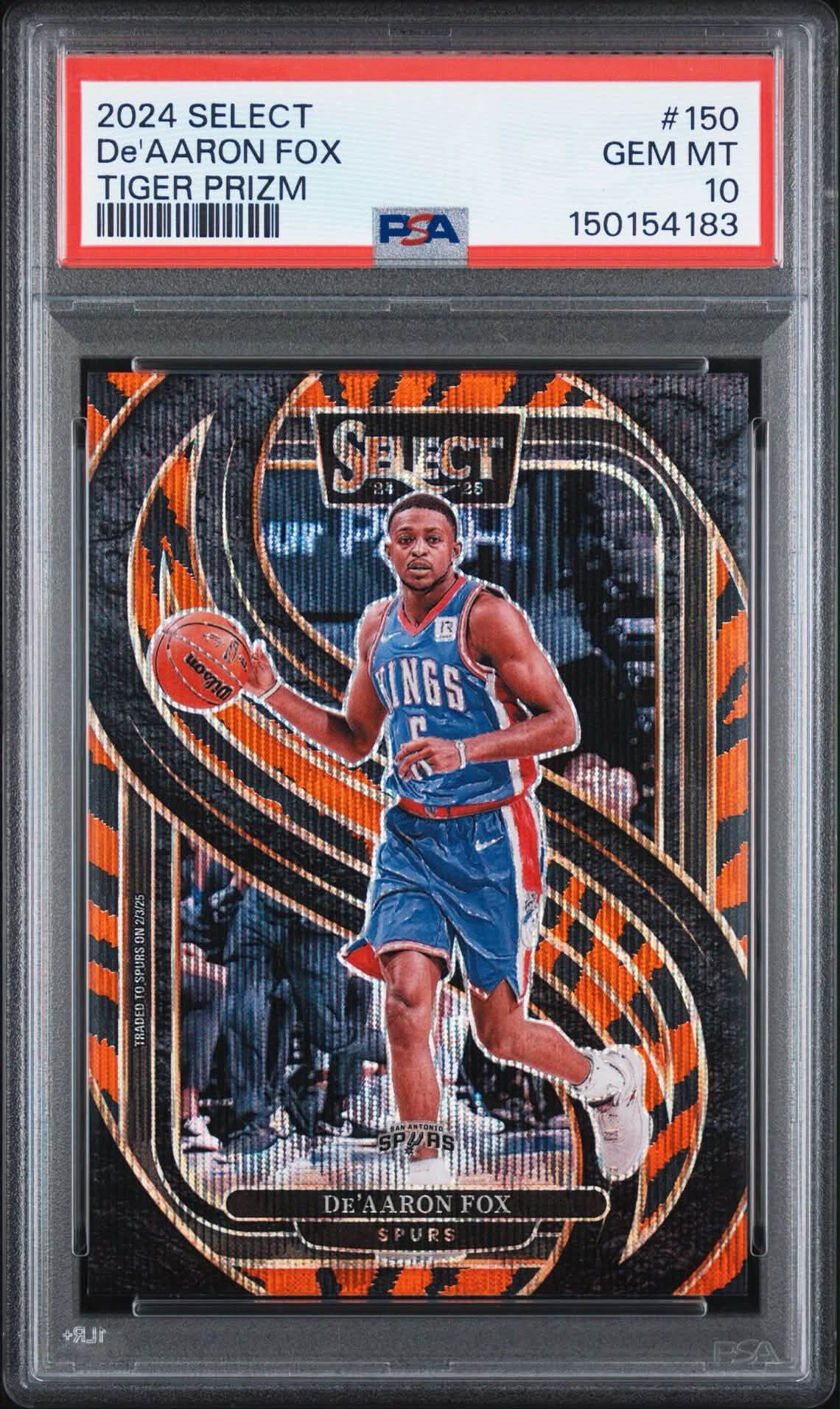 PSA 1 to Gem Mint: De'AARONI FOX 2024 SELECT TIGER PRIZM #150 Review