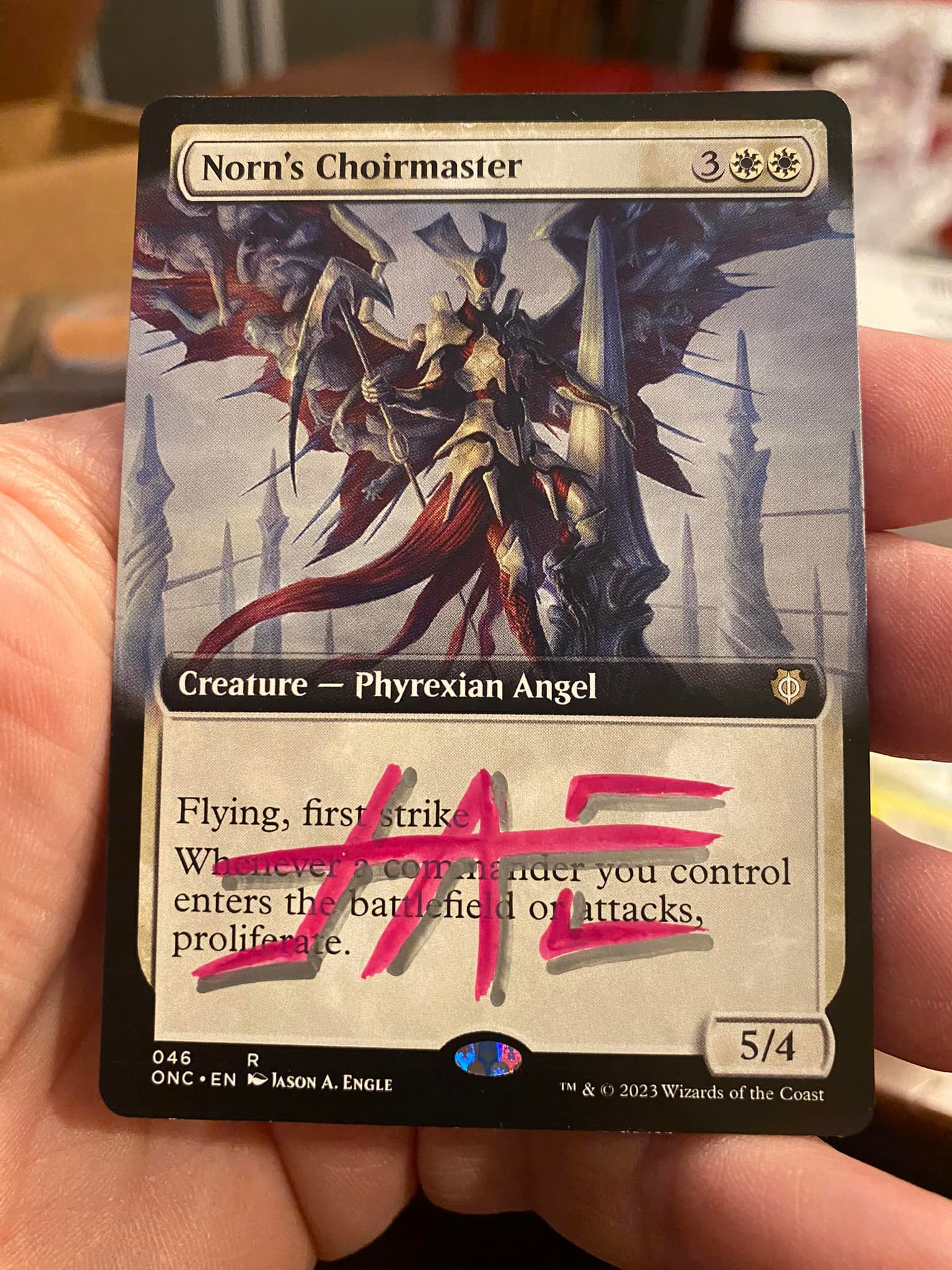 Jason Engle signs Chatterfang and Mondrak cards