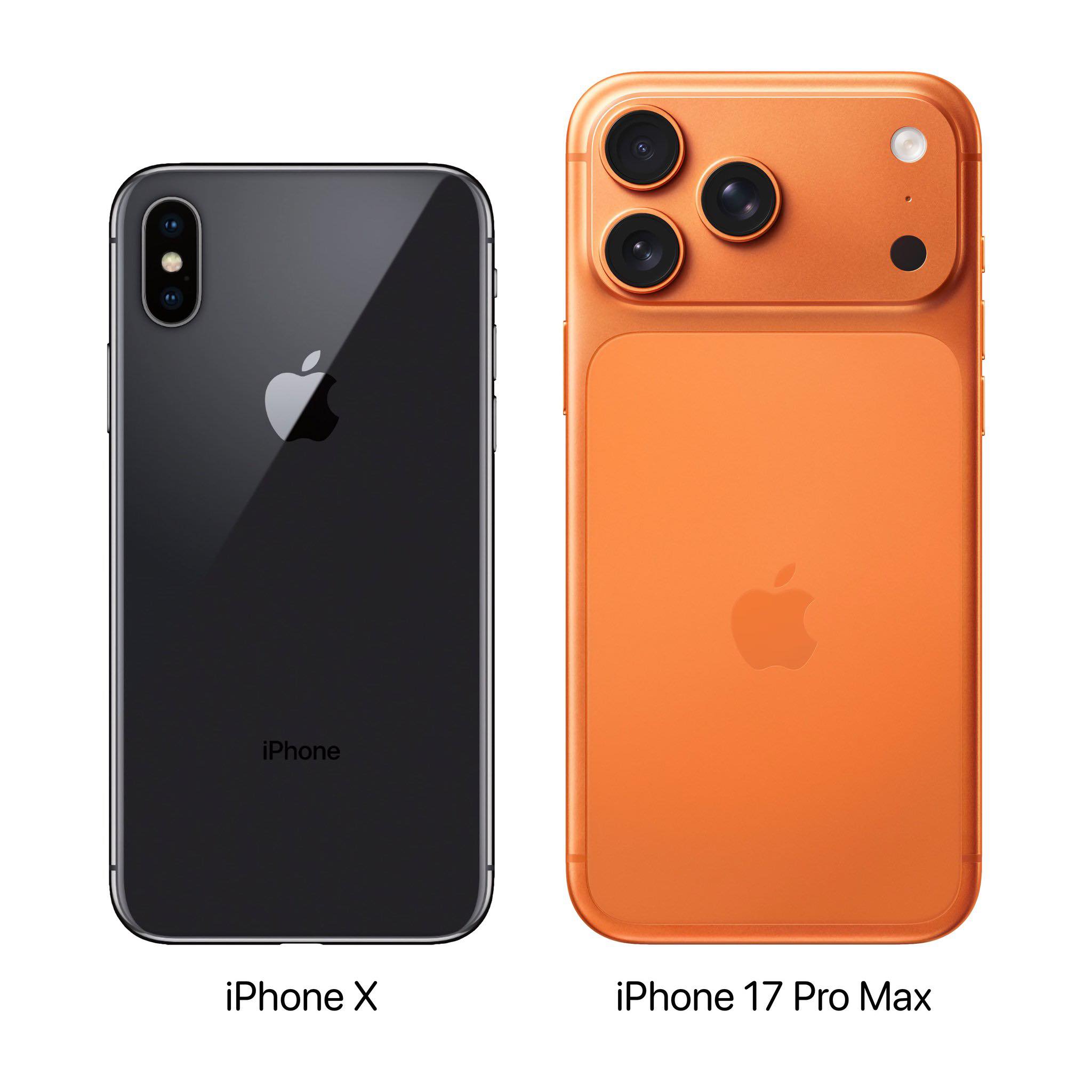 iPhone X vs iPhone 17 Pro Max iPhoneX X iPhone 17 Pro
