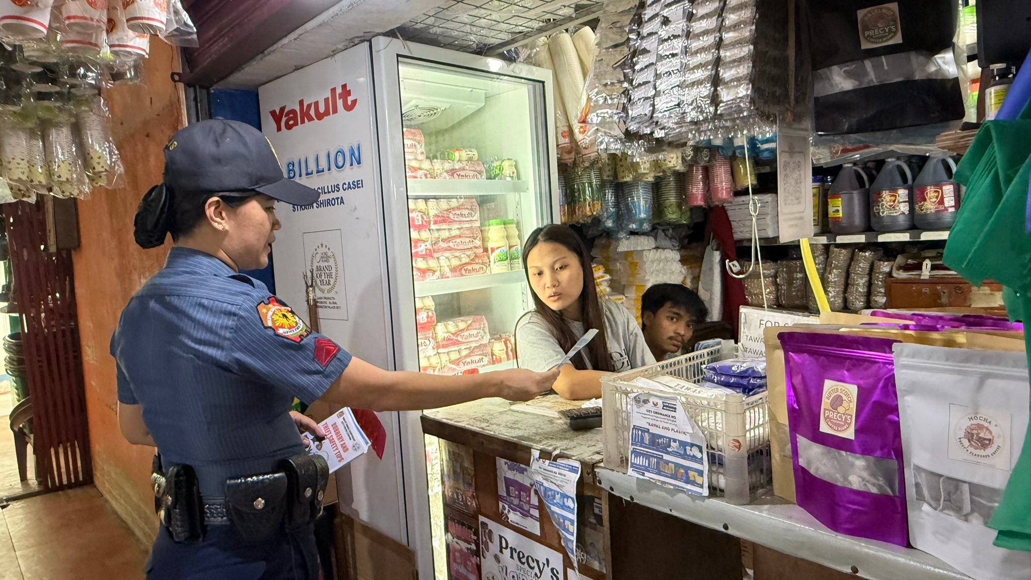 Sto Tomas - DISTRIBUTION OF IEC MATERIALS PNP personnel of Sto Tomas ...