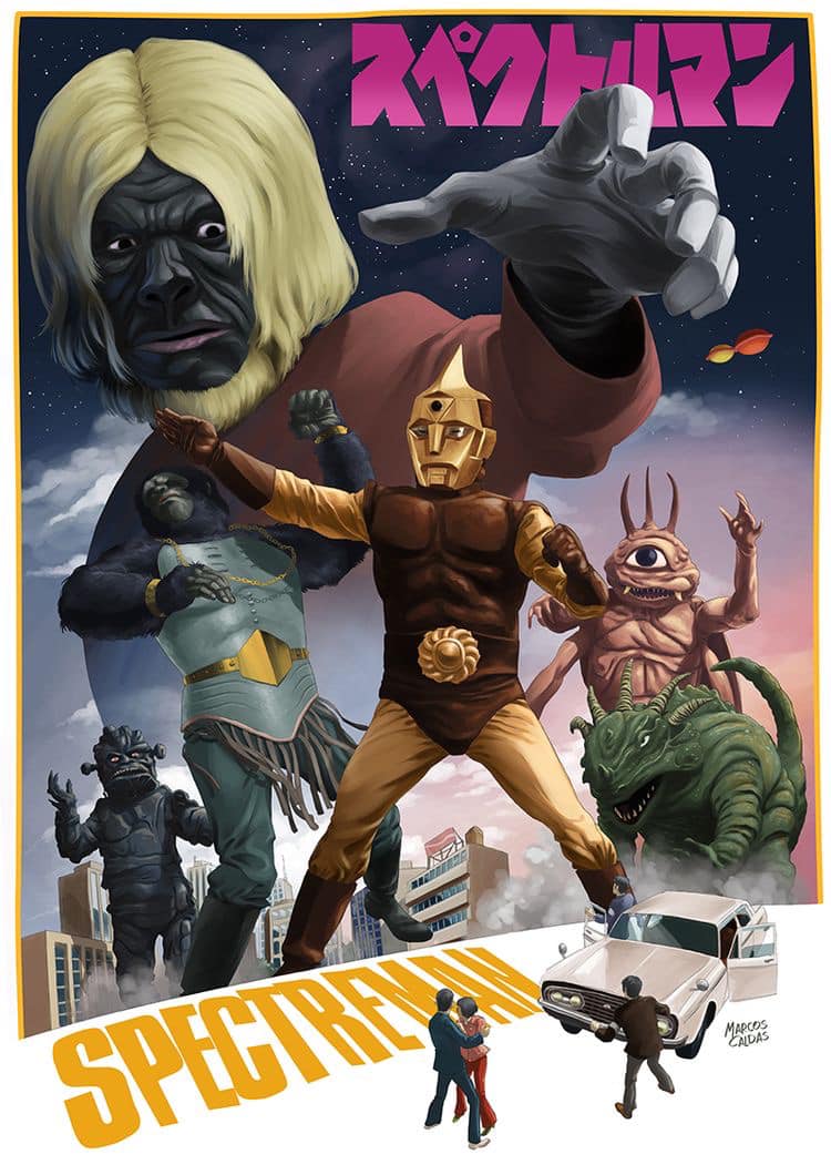 Specterman was a Japanese giant robot mans superhero fighting Kaiju in ...