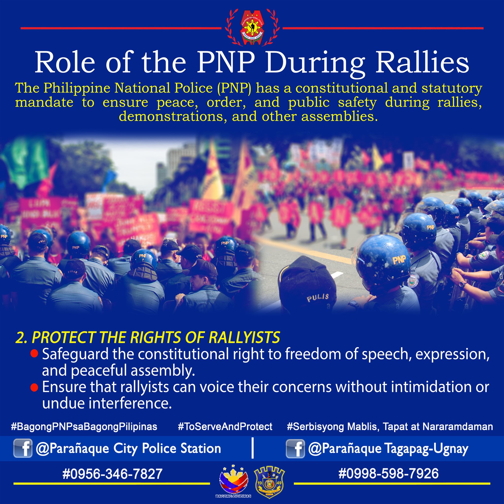 Tagapag-Ugnay - Role of the PNP During Rallies The Philippine National ...