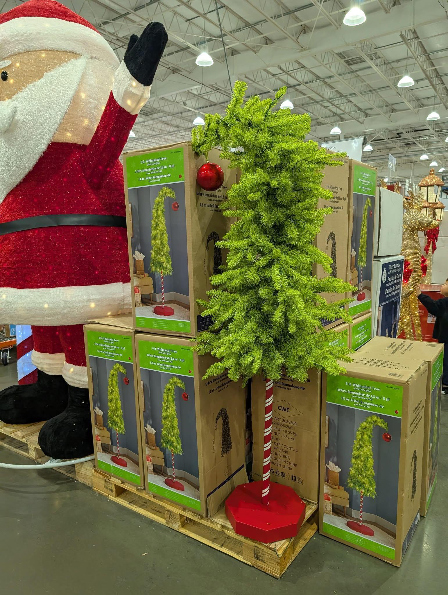 The Grinch holiday decor at Costco Los Feliz for $59.99