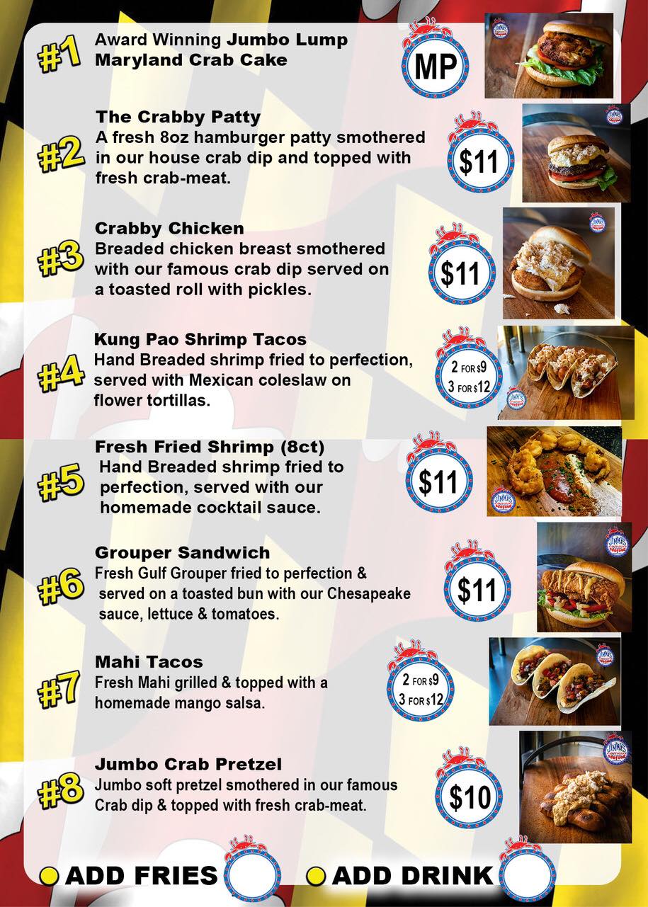 Jimmys Famous Seafood Express-Voted Lakeland’s Favorite - Our new menu ...