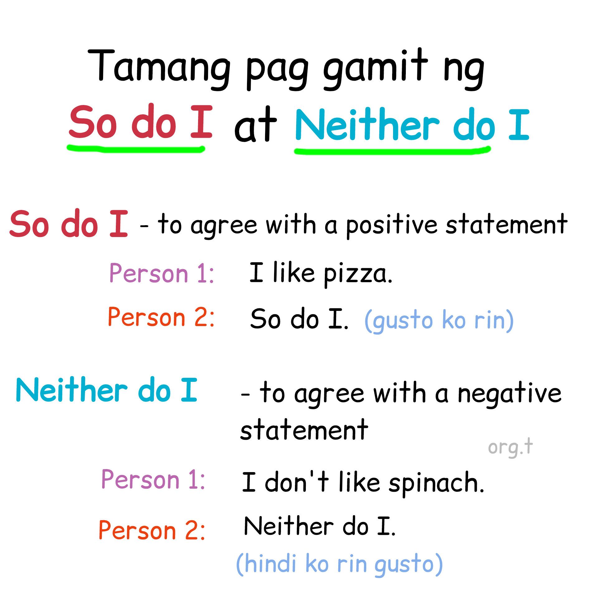 So do I vs So have I