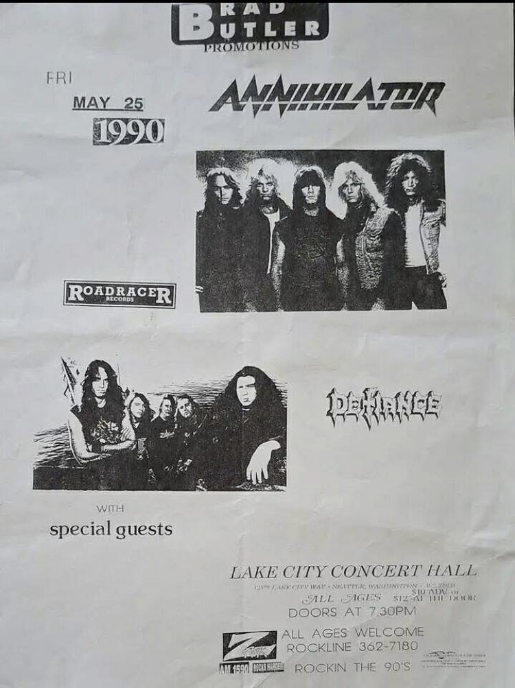 More concert fliers, early 90's, Seattle