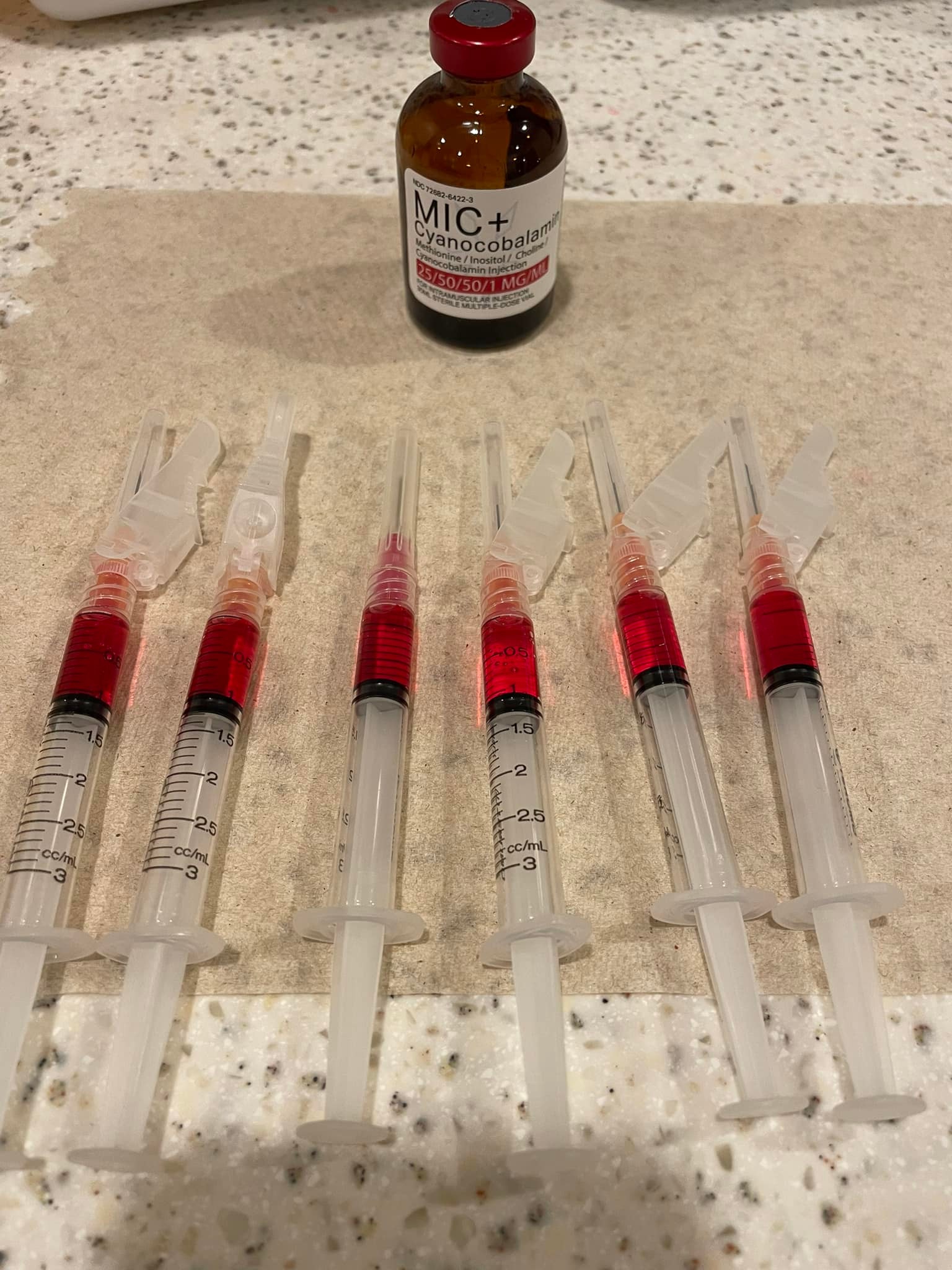how much injections of vitamin b12 per week Lots people taking advantage of Lipotropic MIC + for $20! Less than a left for this special!!💉 3 Rare But Serious GHK-Cu Shot:4 Shots