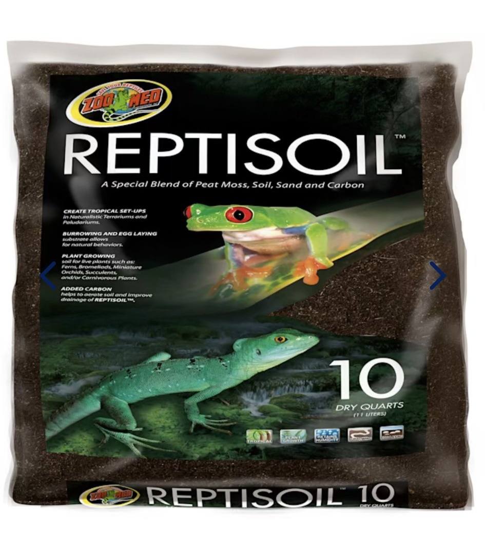 Sustrato ReptoSoil Para Reptiles - 24 Cuartos (aprox. 22.7 Litros), Retiene Humedad