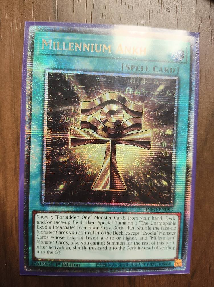 millennium ankh yugioh card - INFO-EN053 - Secret Rare Find electronics 3x Wedju Temple + 3x