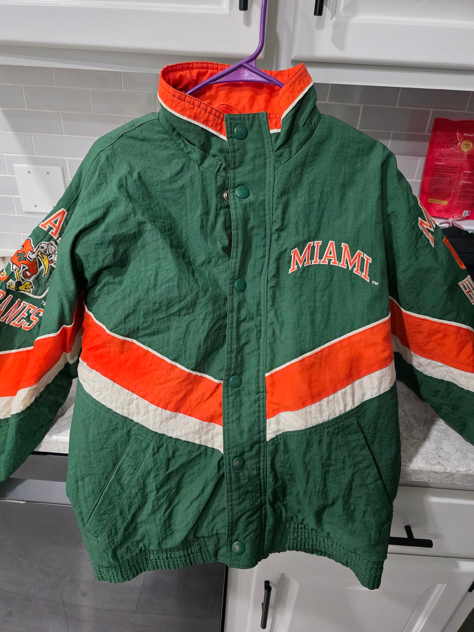 Vintage Nike jacket for Miami, FL Hurricanes fans