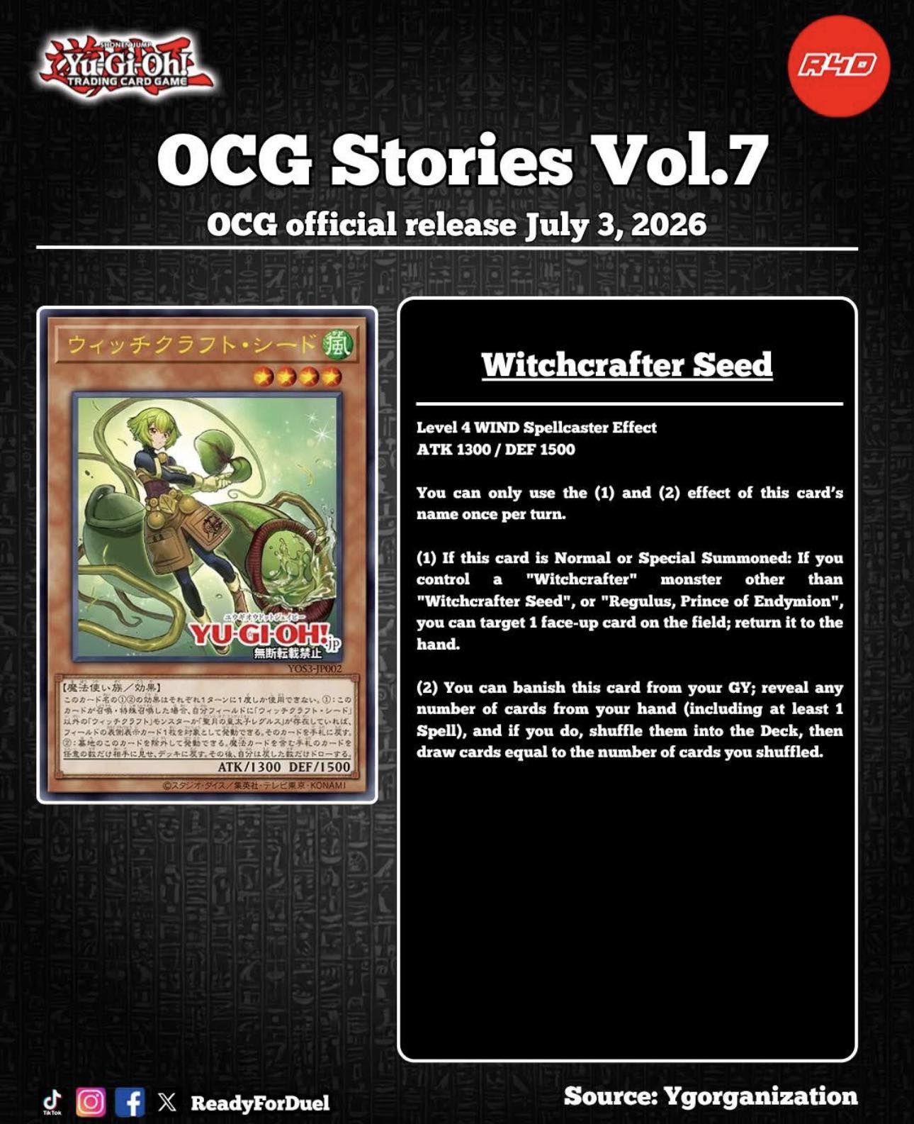 New Witchcrafter card revealed for Yu-Gi-Oh!