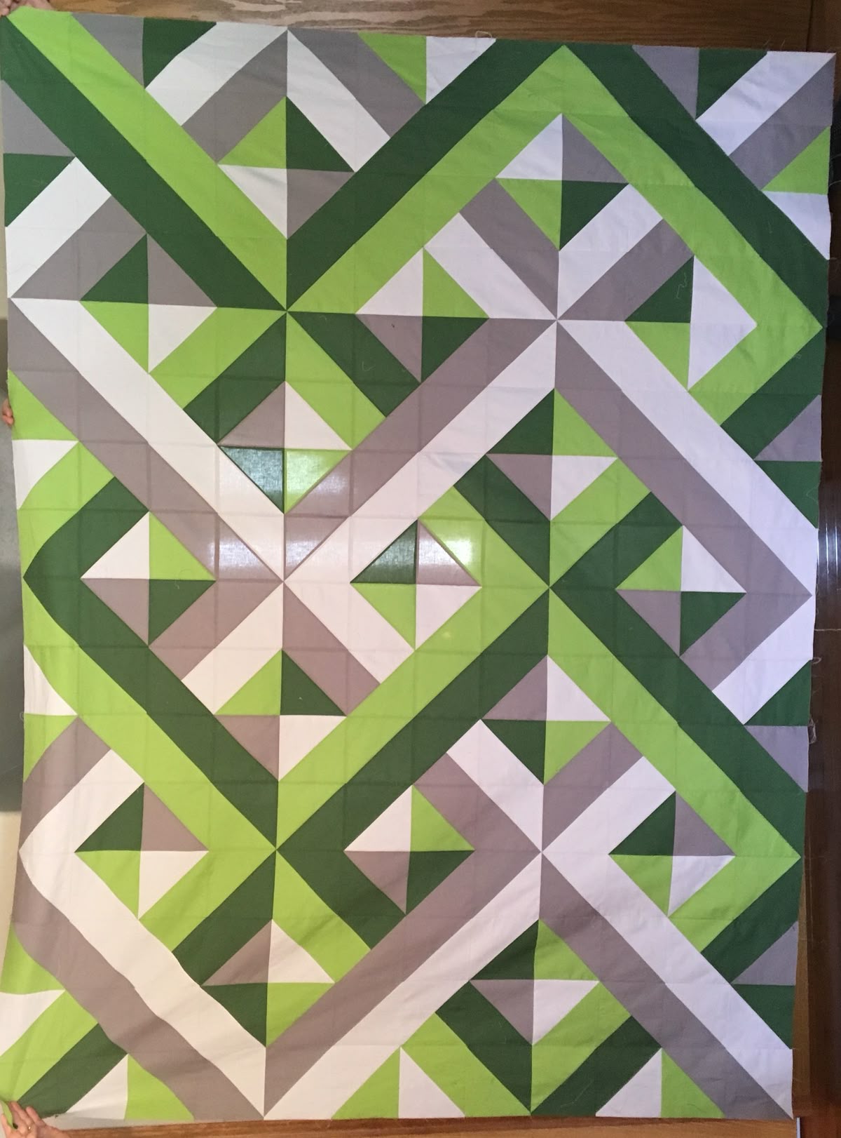 Free Patterns of QUILTING | # 3D Dimensional Quilt Using Half Square ...