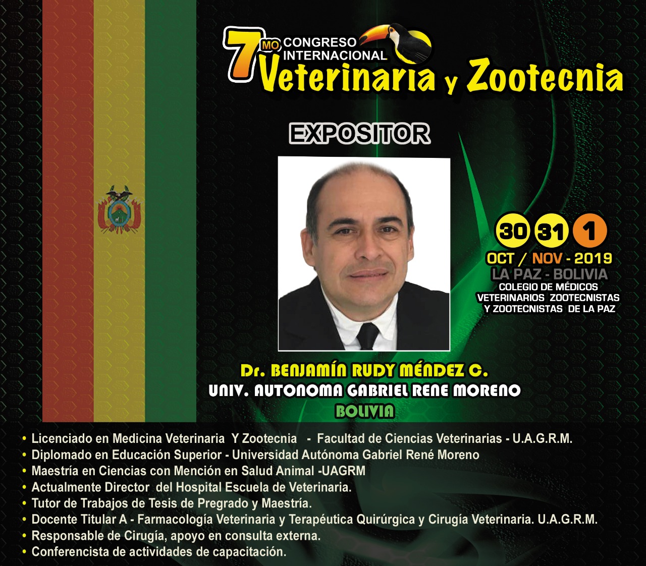 Dr... - Congreso Internacional Veterinaria y Zootecnia Bolivia | Facebook