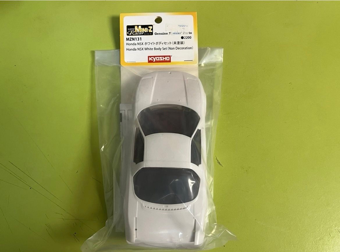 ミニッツ nsx ホワイトボディ Kyosho Mini-Z Honda NSX White Body Set