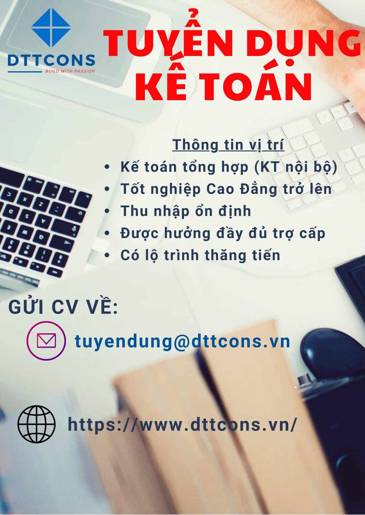 Tuyển Dụng Kỹ Sư Xây Dựng Miền Nam | DTTCONS TUYỂN DỤNG_KẾ TOÁN TỔNG ...