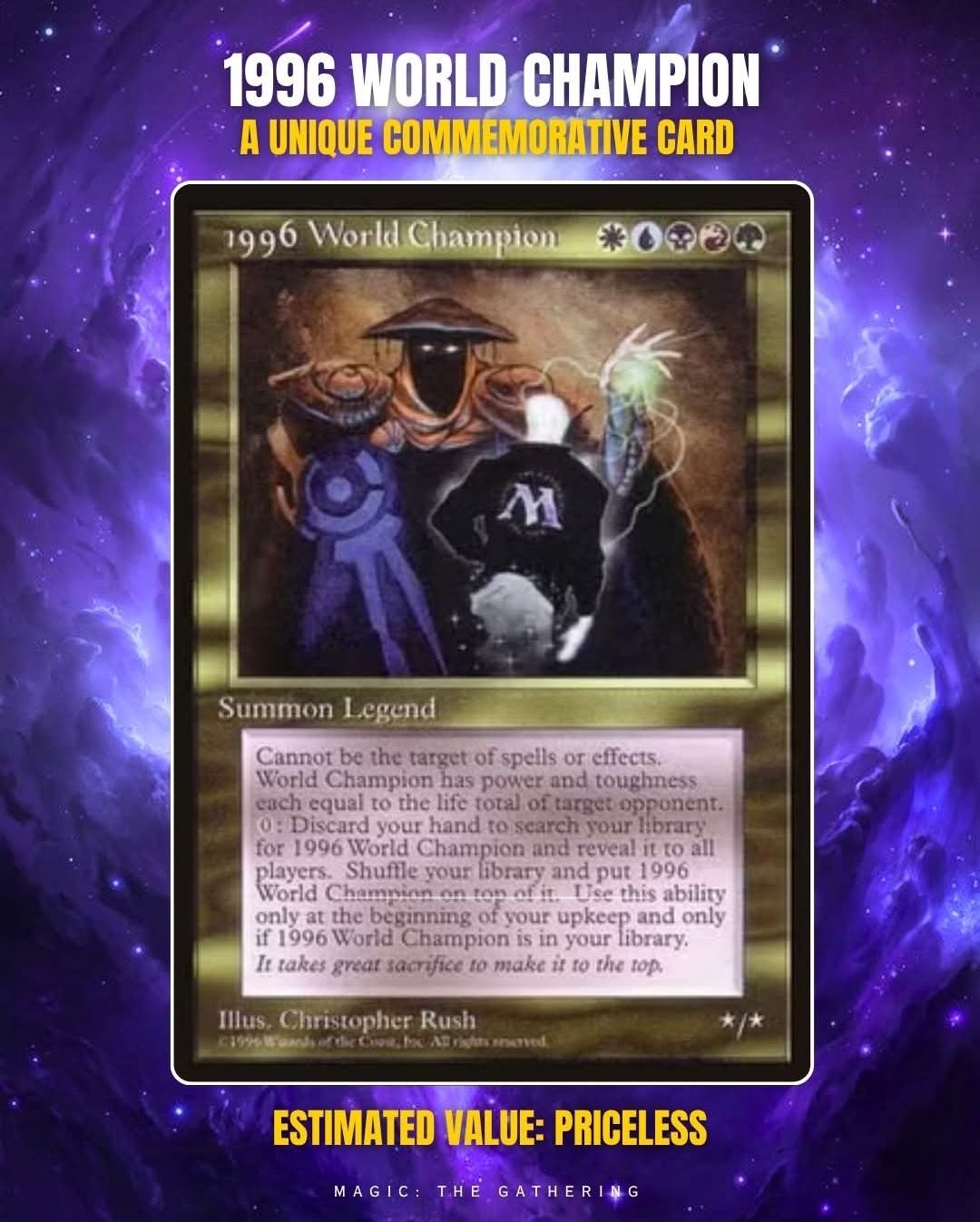 1996 world champion mtg card Bertrand Lestree Decklist [World Championship Decks]  Rook's Games and More Karplusan Forest deals 1 damage to you. Has anyone here proxied this
