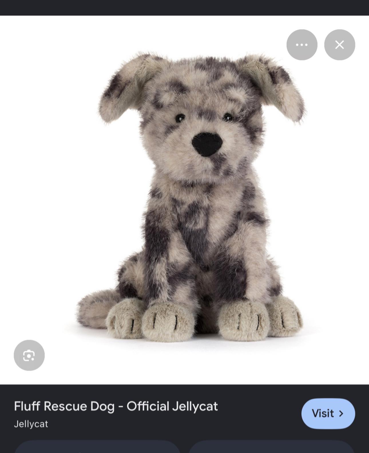 Jellycat Scruffles Rescue Dog plush toy for sale