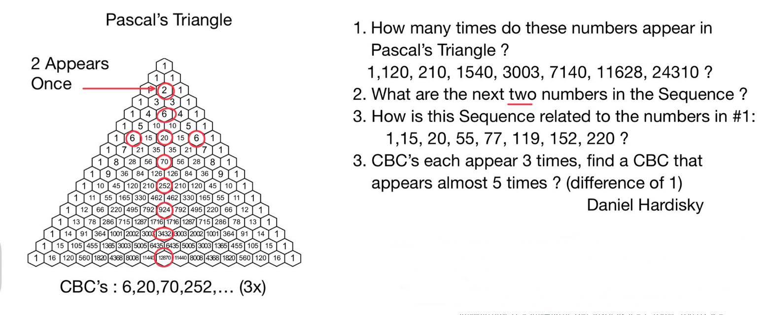 What is the relationship between Pascal's triangle and the normal