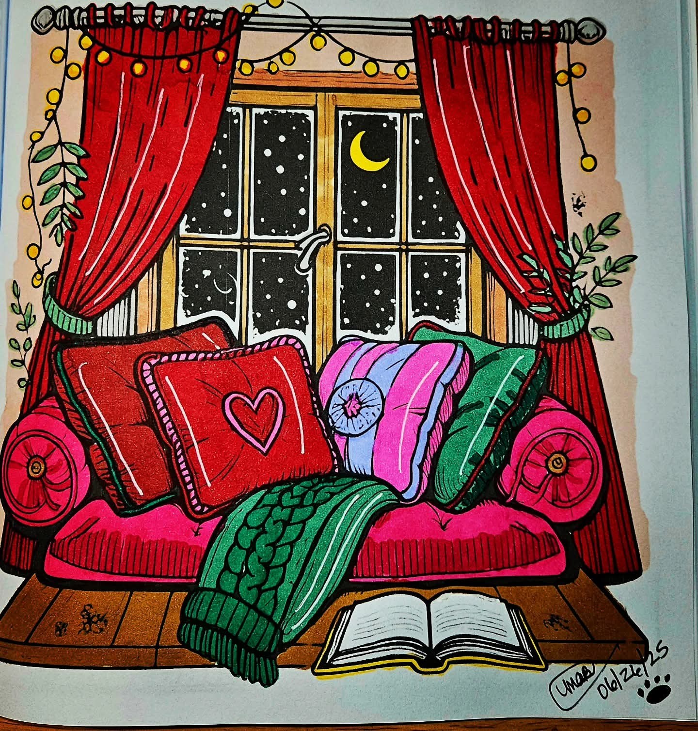 These are from Cozy Stuff by Hikaru Kotz. I used Xied markers.