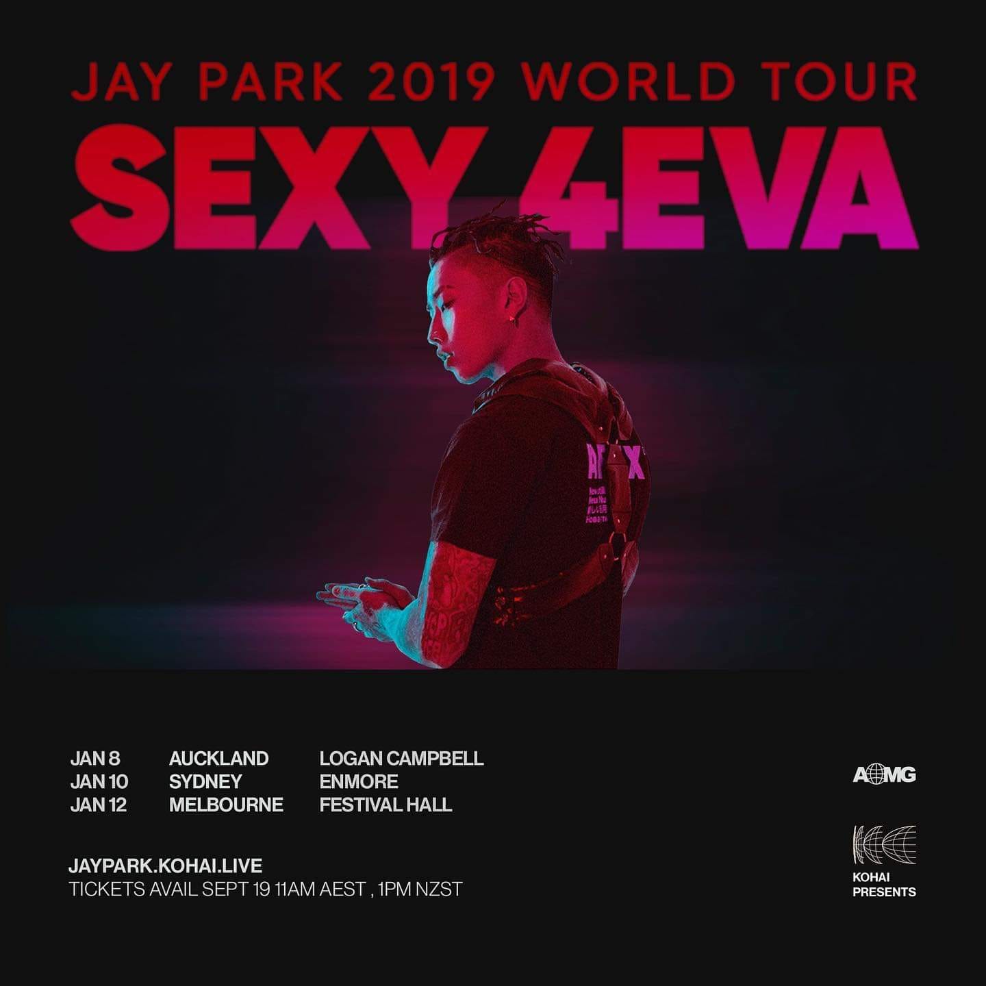 jaypark sexy4eva world tour パーカー　nubian jaypark sexy4eva world tour パーカー nubianの通販 by