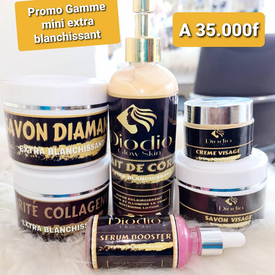 Mini Gamme Blanchissante - Soin éclaircissant à La Glutathionne - 300ml - Pour Peaux à Imperfections