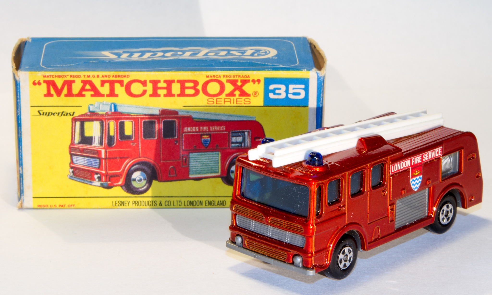 Matchbox No. 35c Merryweather Fire Engine model