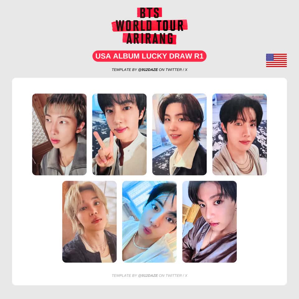 BTS World Tour 'Arirang' Toronto photocard trades for second set