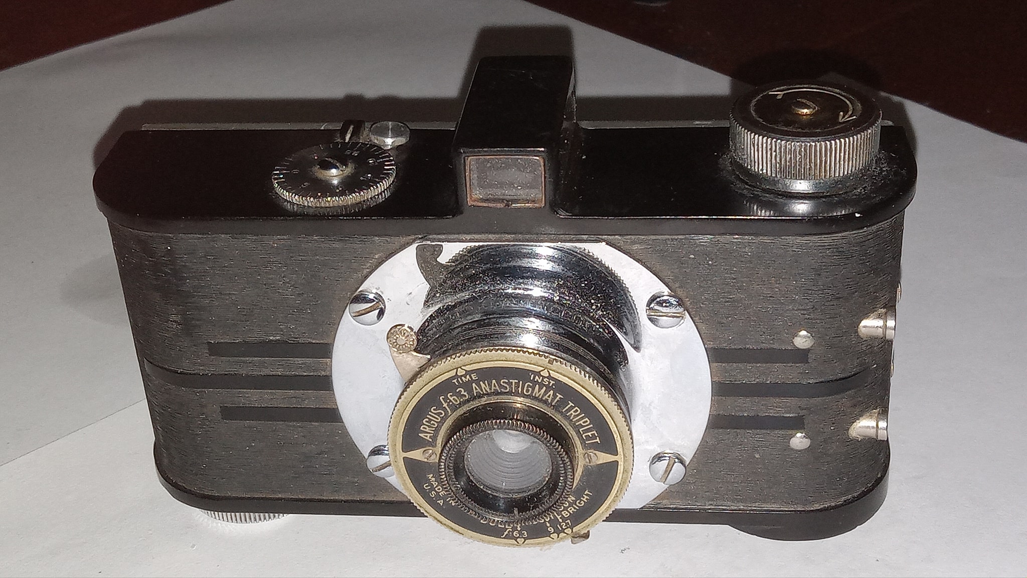 Argus A2F camera's Art Deco design