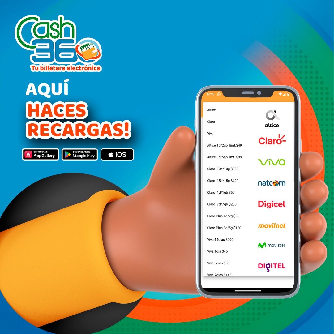 Cash 360 - Con Cash360 le recargas a quien necesite!
