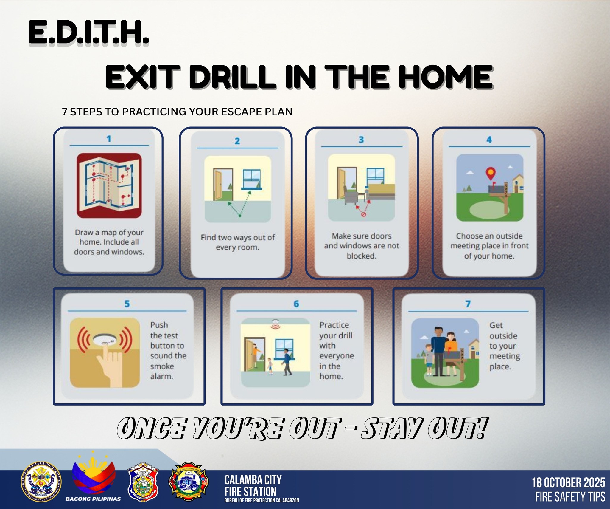 Bfp Calamba - Did You Know That EDITH Can Save Your Life? 🚪 EDITH ...