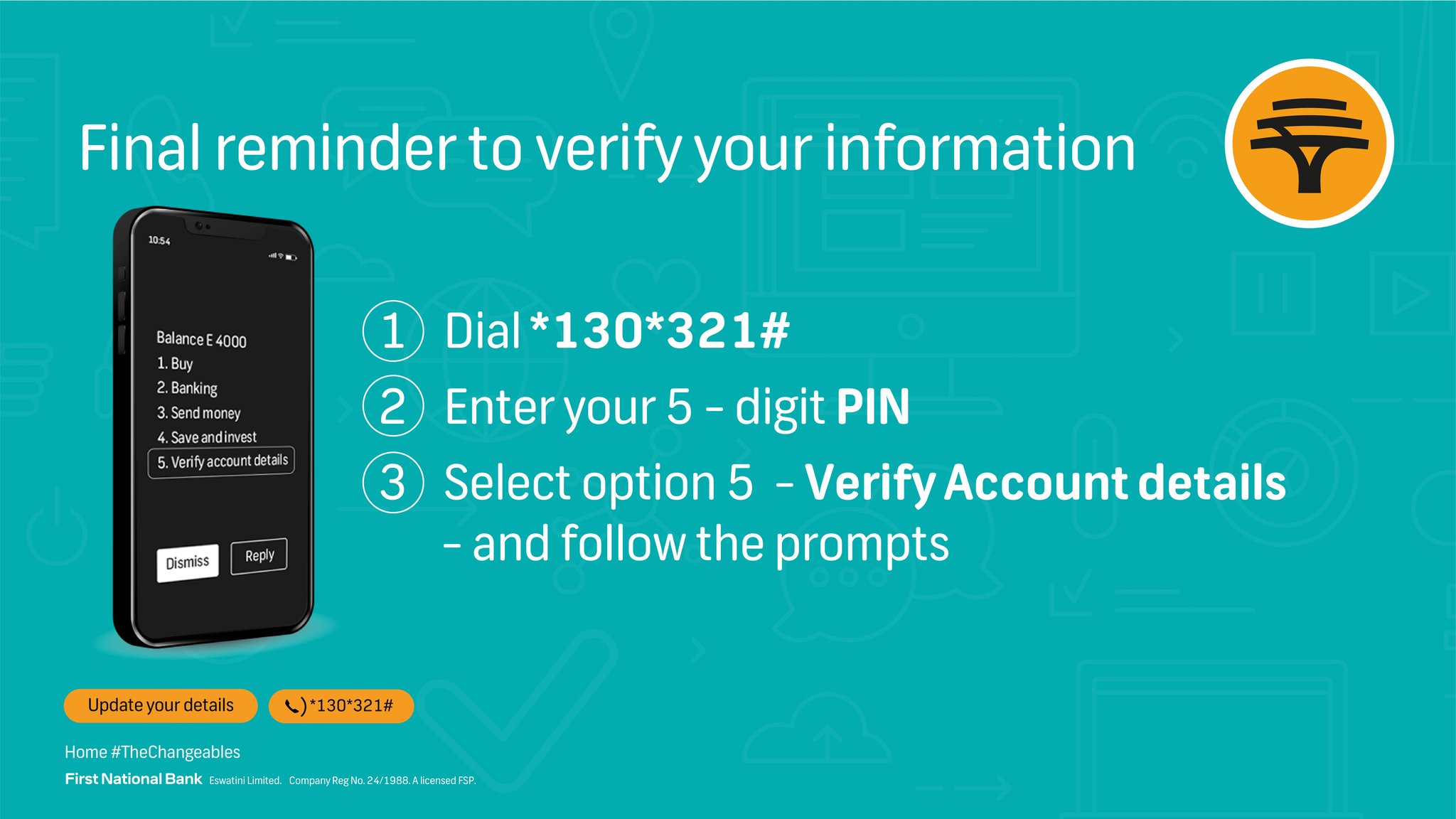FNB Eswatini - This is a reminder to verify your documents. We need to ...