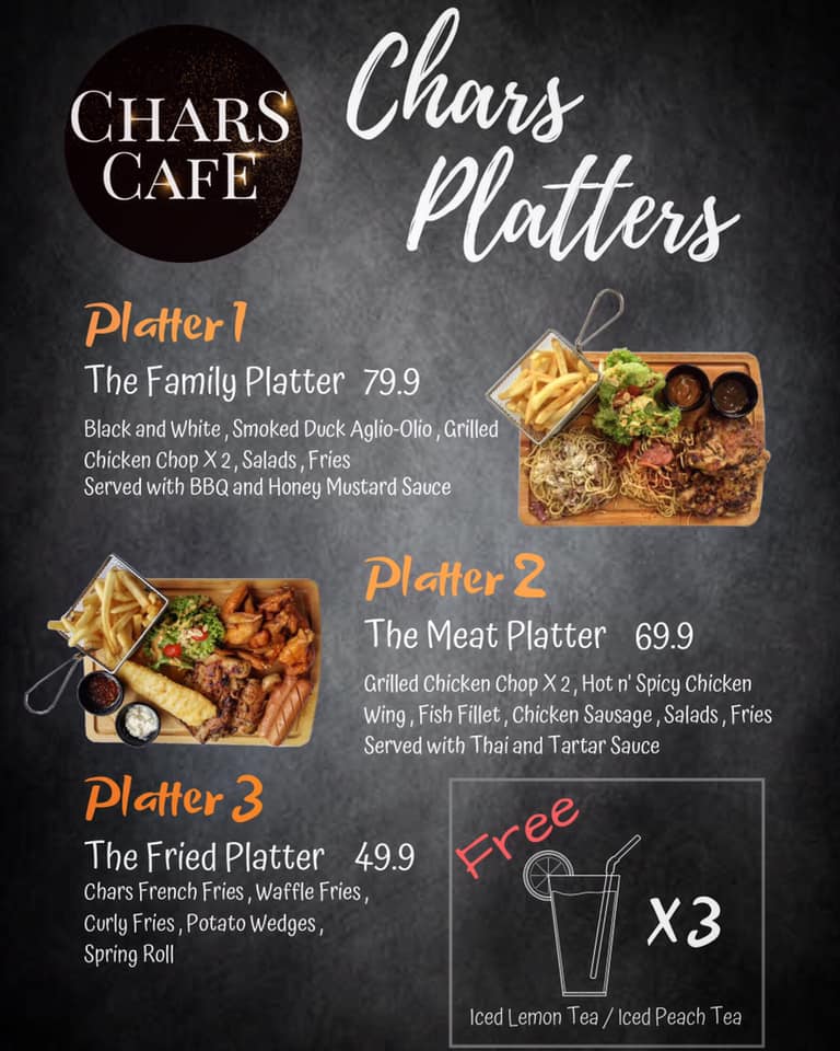 Chars Cafe Ho Ho Ho 为了迎合来临的圣诞节 从即日起我们chars Facebook