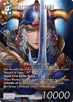 warrior of light final fantasy mtg (Full Art) [Opus XI] official product for players and collectors Warrior of Light | Omniversal