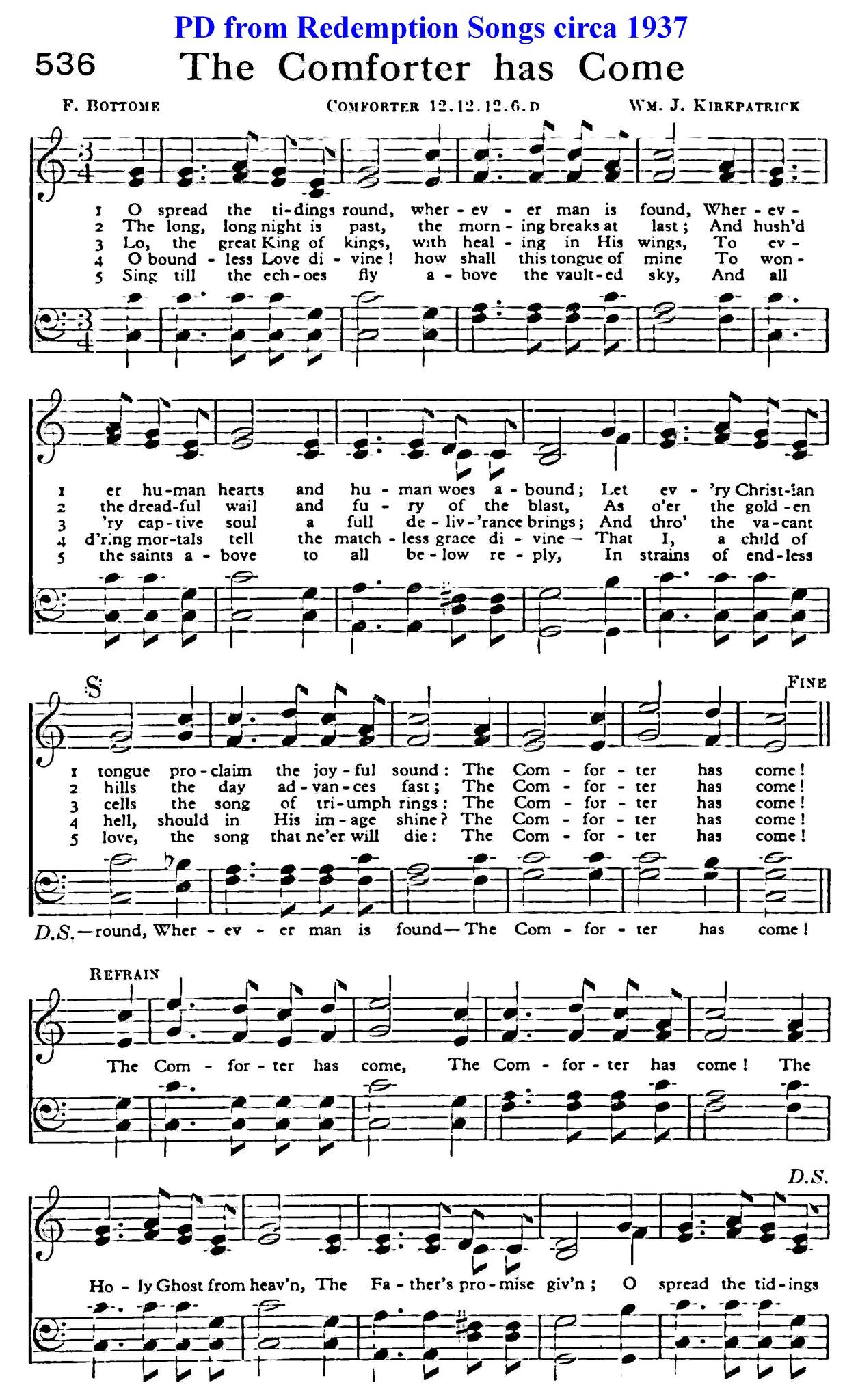 GREAT HYMNS AND SONGS OF THE FAITH | # **PD from “Redemption Songs ...