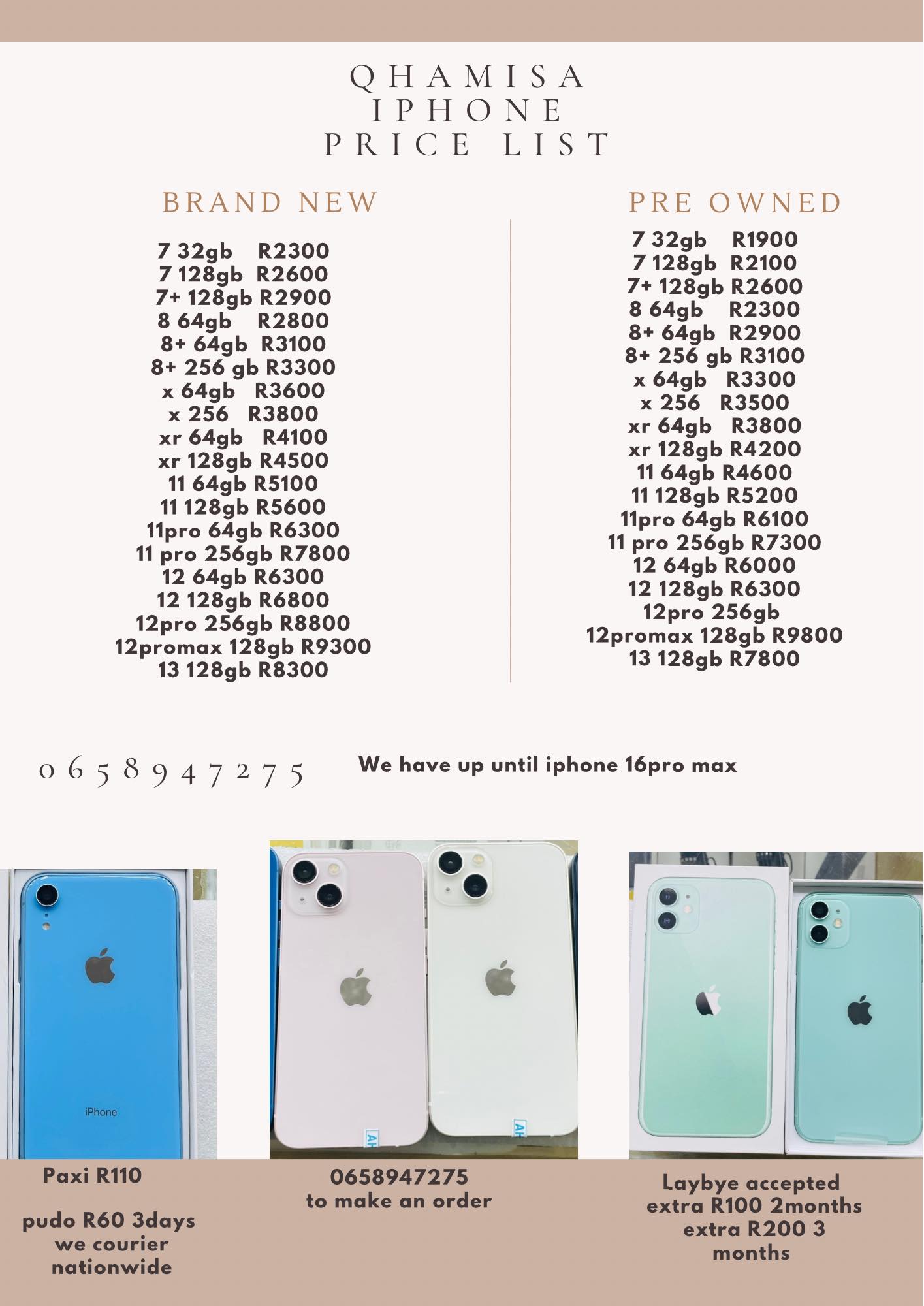 Qhamisa - Iphone price list 0658947275 to make an order Laybye accepted ...