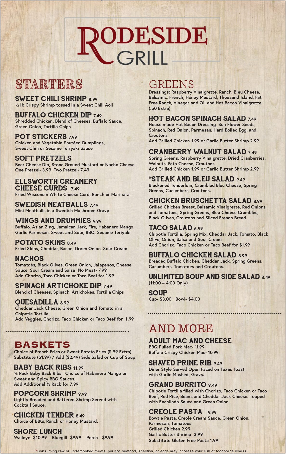 Rodeside Grill - **New Menu Time** #getinmybelly | Facebook