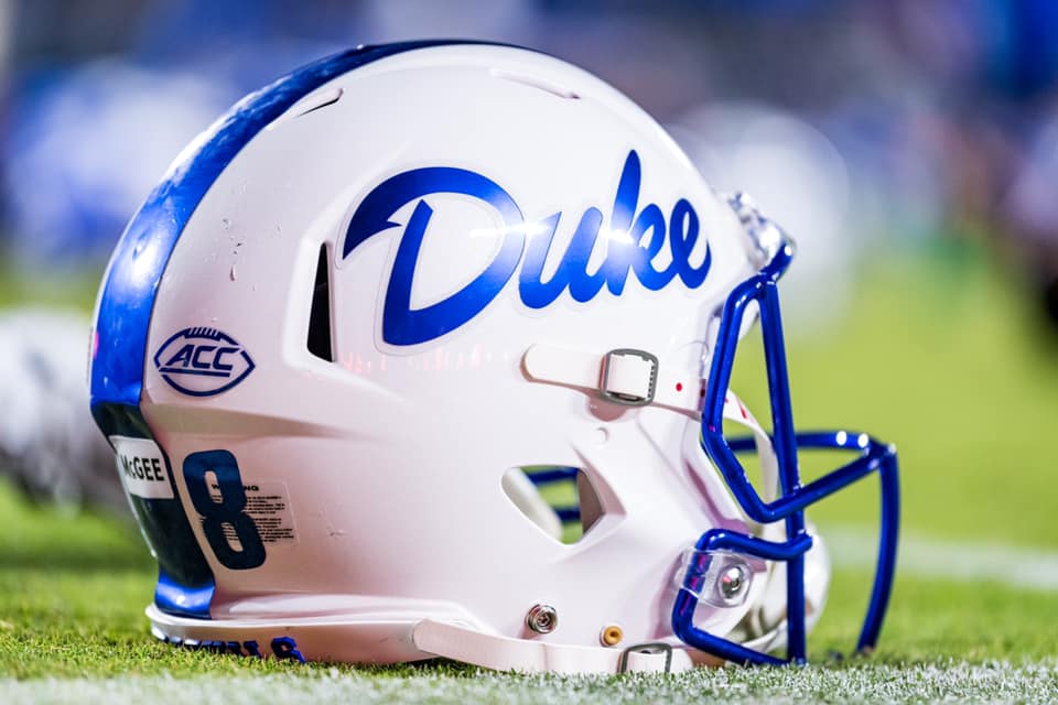 duke football scxript helmet Blue Devils White Mini Speed The Duke Blue Devils Riddell Speed Authentic Helmet is made for the true Blue Devils fan Duke's Alternate Blue Devil 