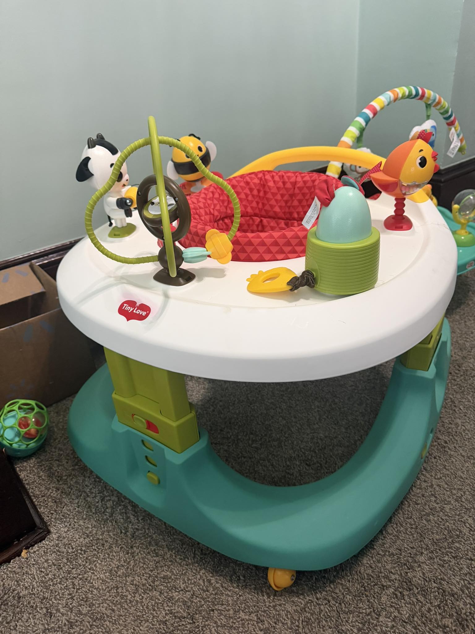 Kmart bouncer. Not used a lot as was for grandparents house and