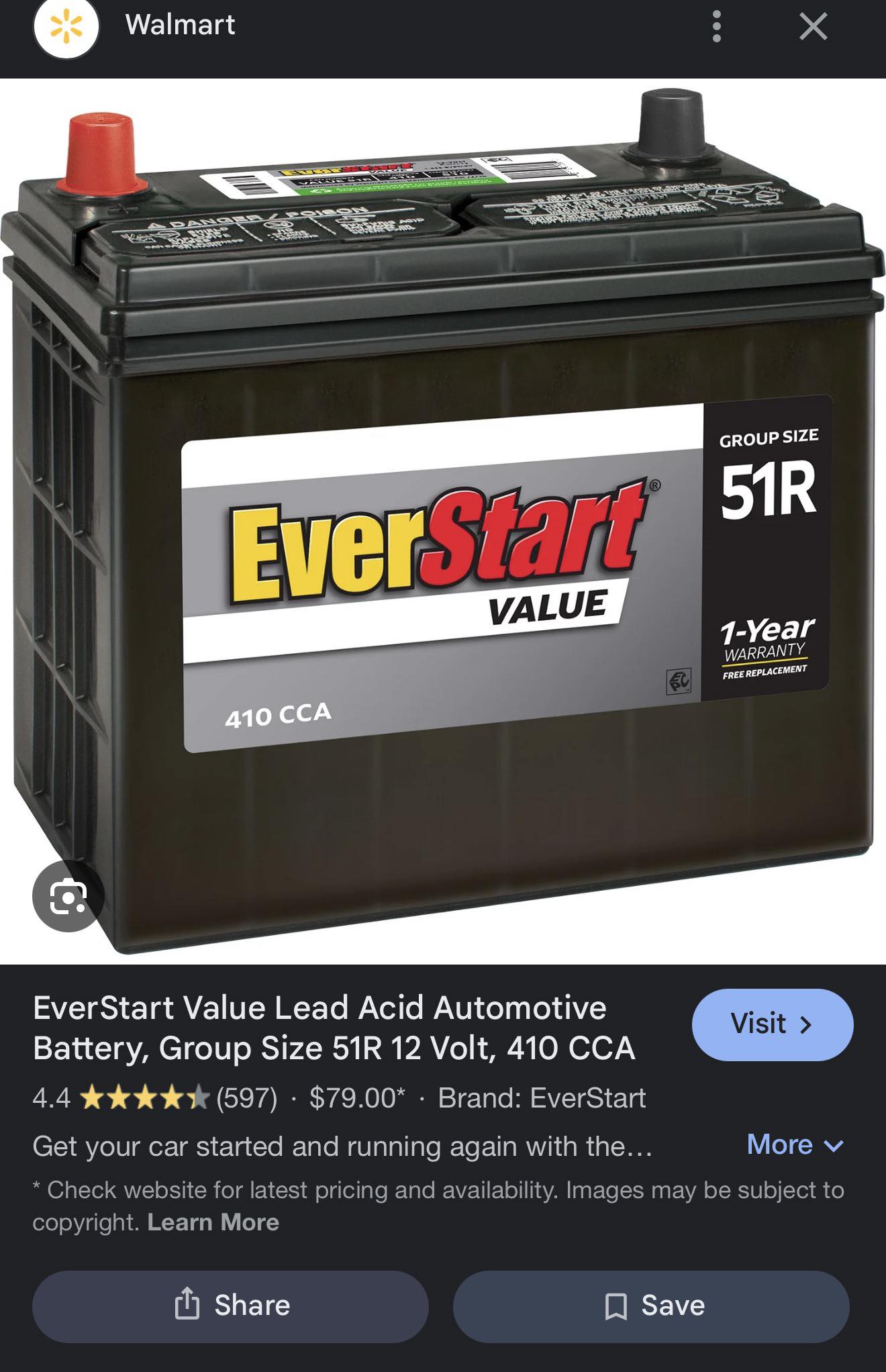 NEW Hankook AtlasBX 85B24LS 17-24 Tesla Model 3 Y 12V Battery