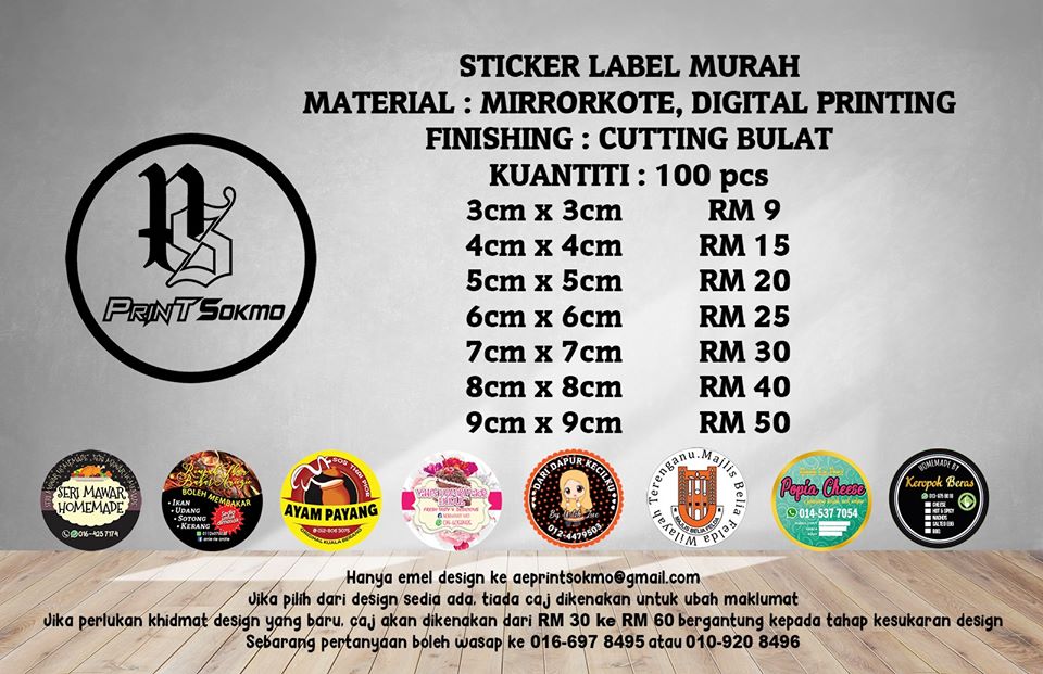 Printsokmo Nak Senang Buat Sticker Kreatif Untuk Produk Facebook