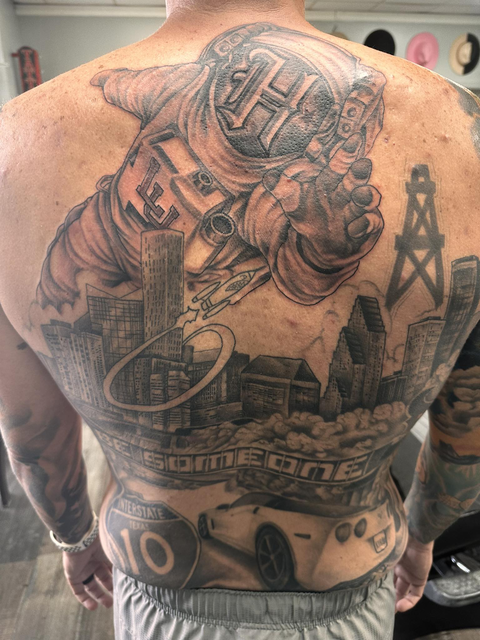 Finished another session on my back piece