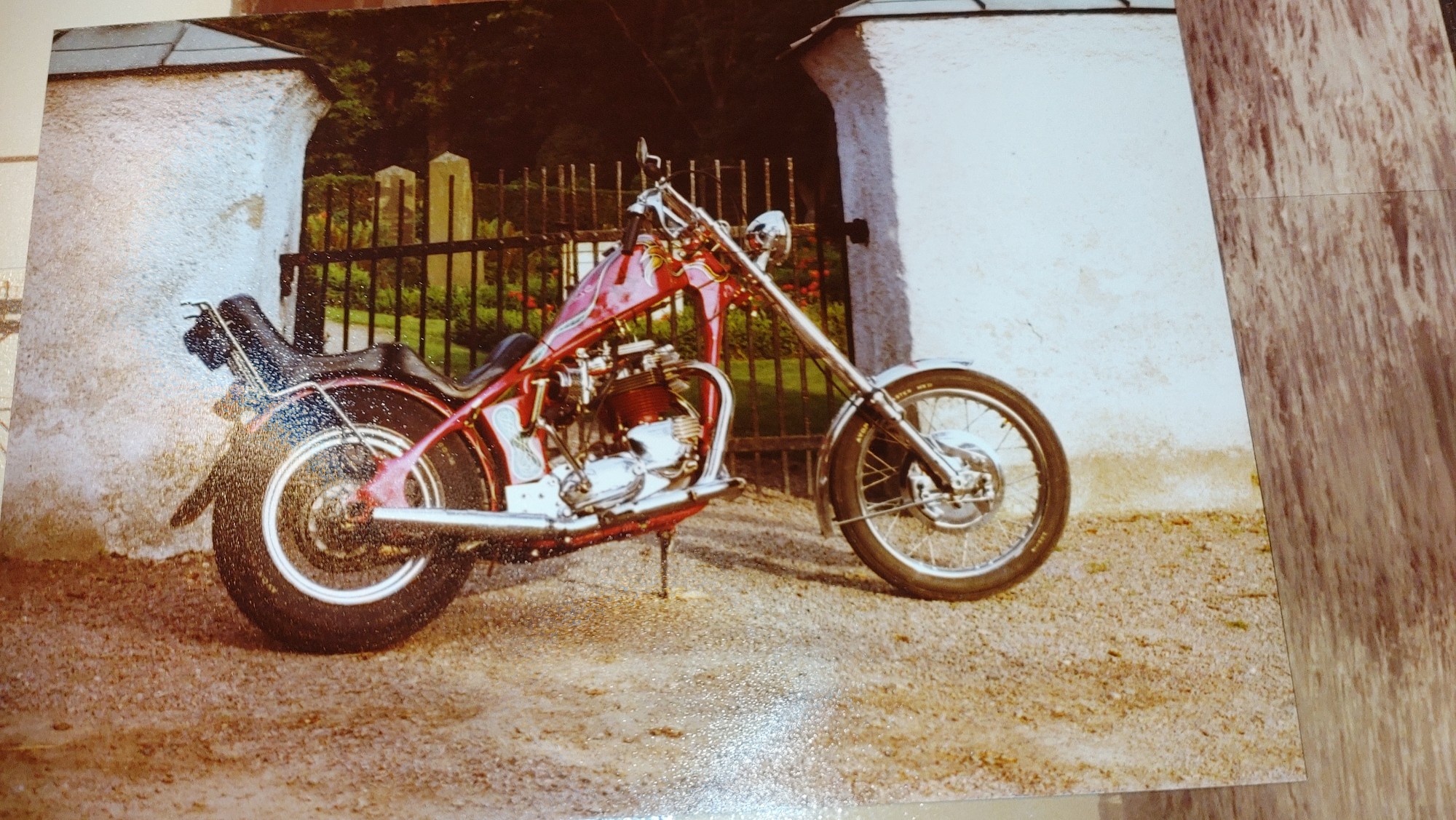 My first Chopper build -71,Triumph 650cc BSA frame,again -76