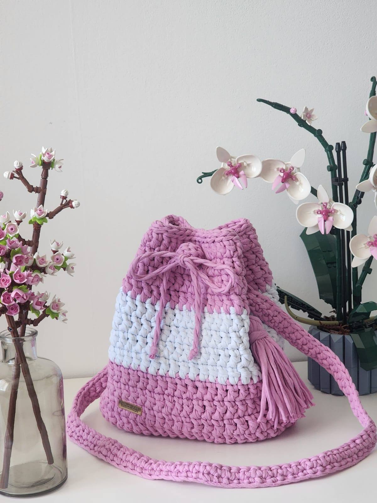 Lot de 2 pelotes de fil à crochet épais pour t-shirt avec crochet de 6