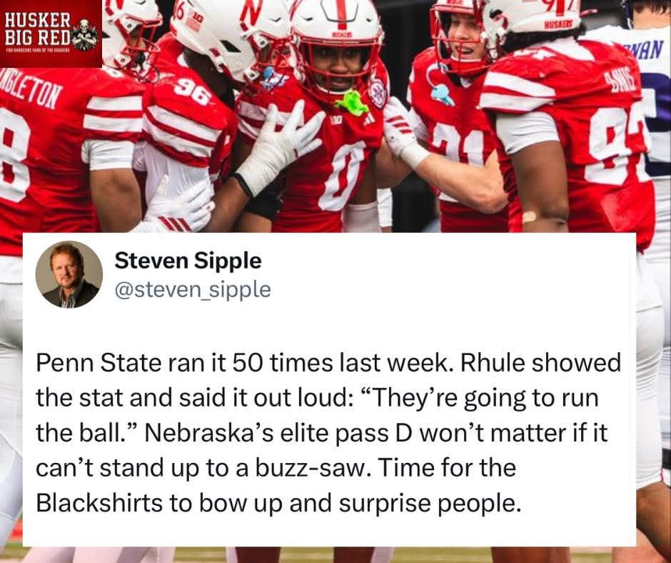 Husker Fans 4 Life | The run defense will win or lose the game | Facebook
