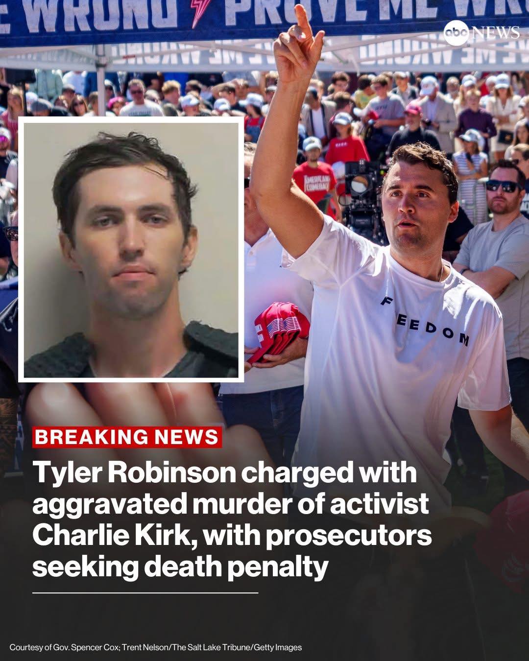 🚨 BREAKING: Tyler Robinson, 22, has... - Daniela Dehaghani | Facebook