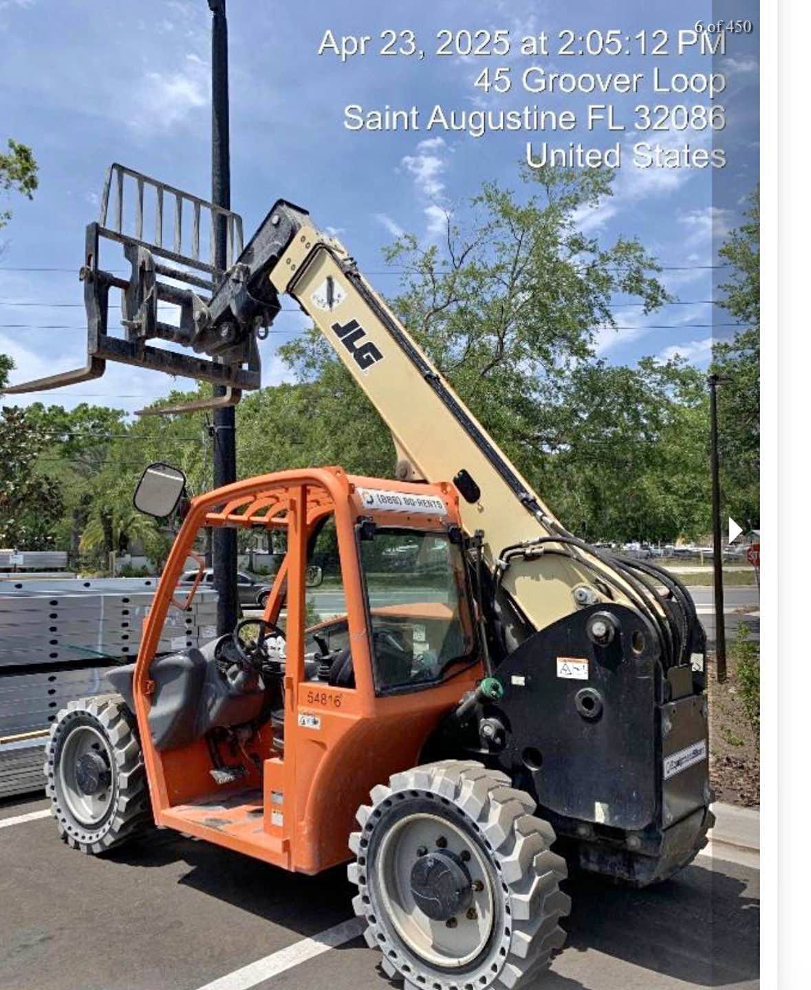 JLG 5,000 lb telehandler G5-18A non marking tires - Powersport Vehicles ...