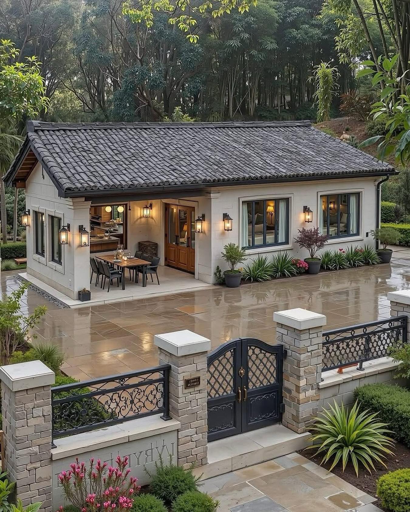 Actually, this is my ideal house! Simple, modest, irregular but classy