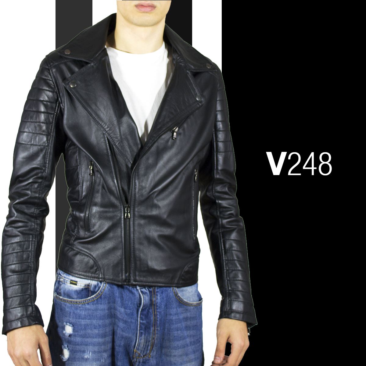 Pantalone di Pelle Uomo - Pantalone di Pelle Nero - City pelle